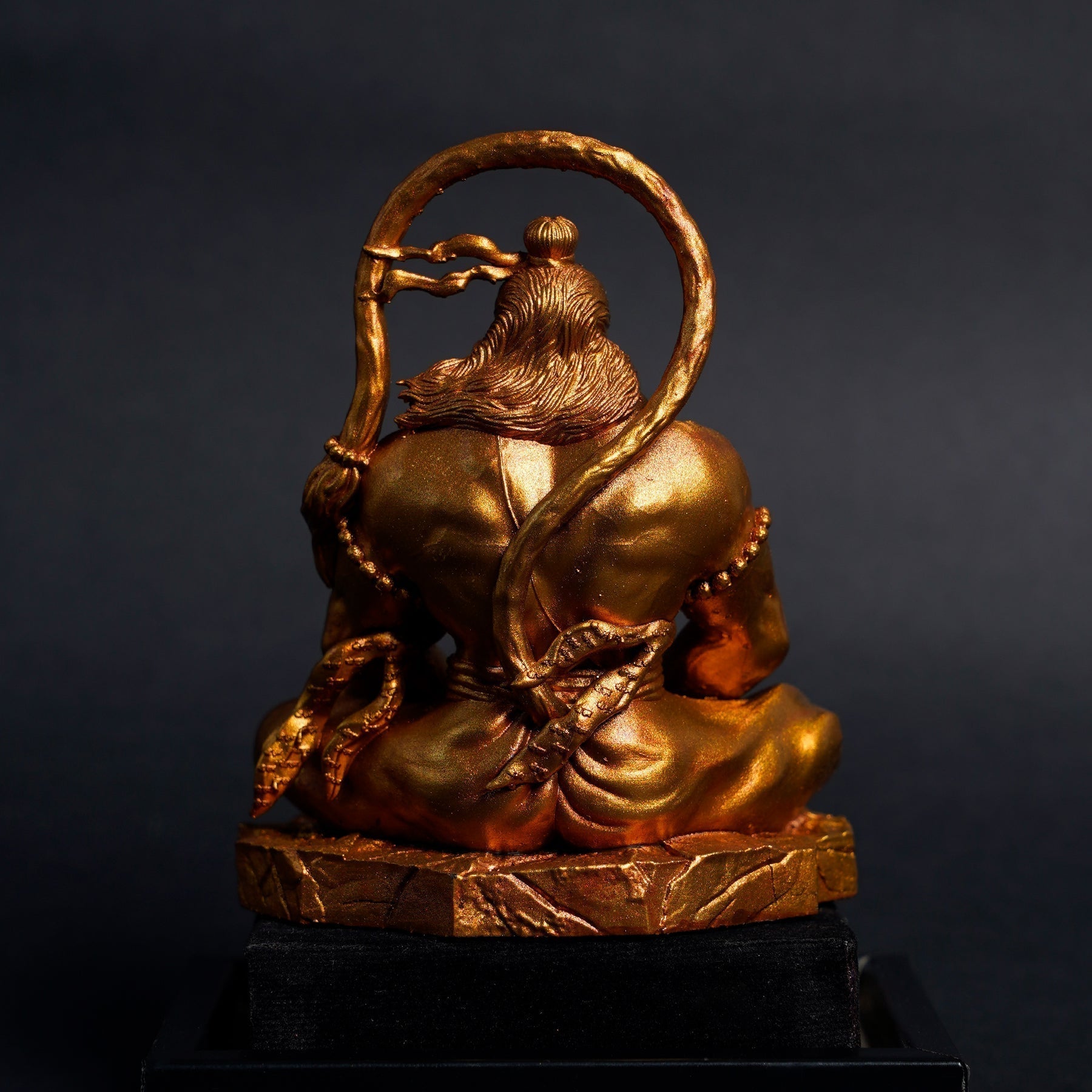 Pavan Sut Hanuman Ji — The Road Guardian | Matte Finish | Seated Blessing Idol for Car Dashboard