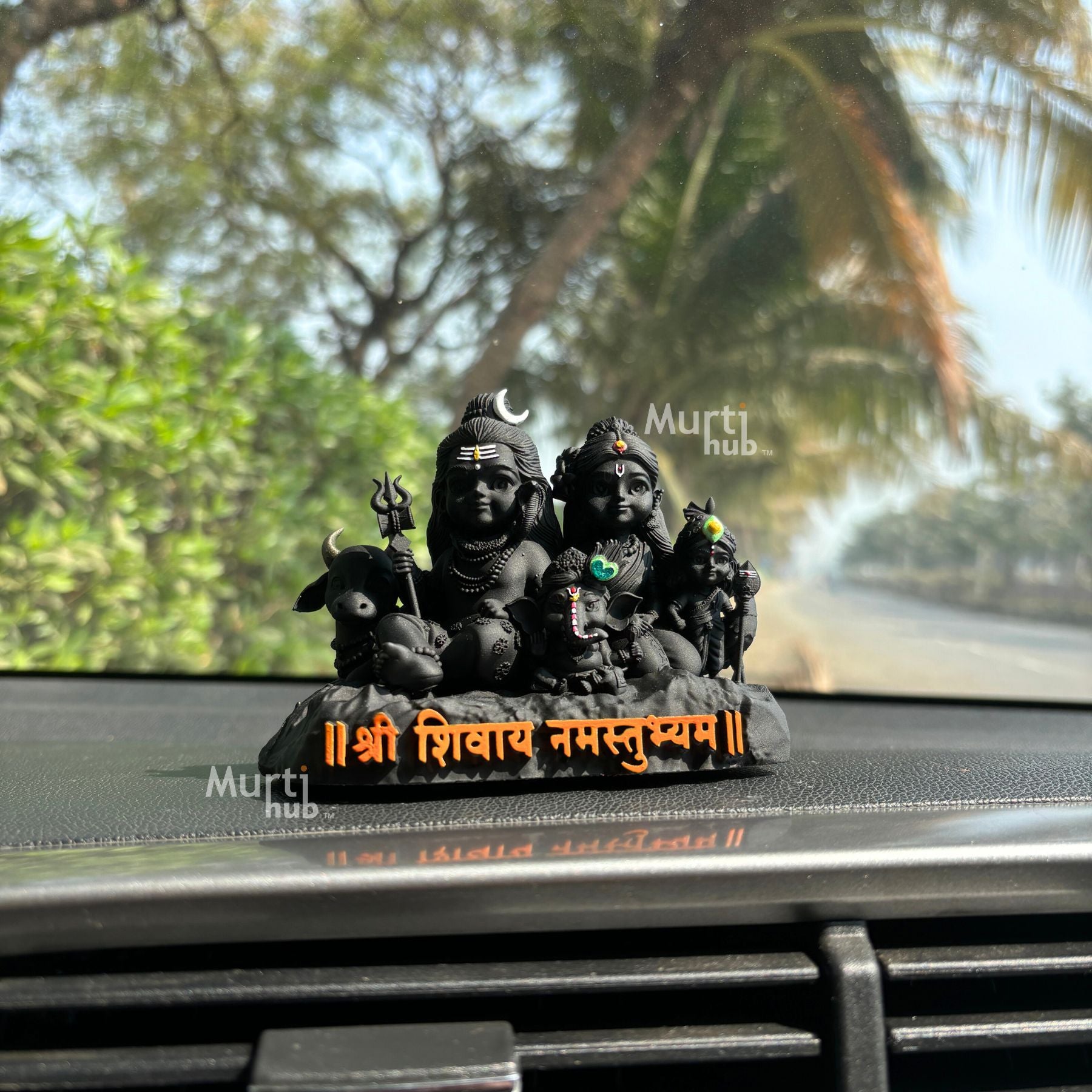Shiv Parivar โ Divine Harmony | Shiva, Parvati, Ganesha, Kartikeya & Nandi | Car Dashboard