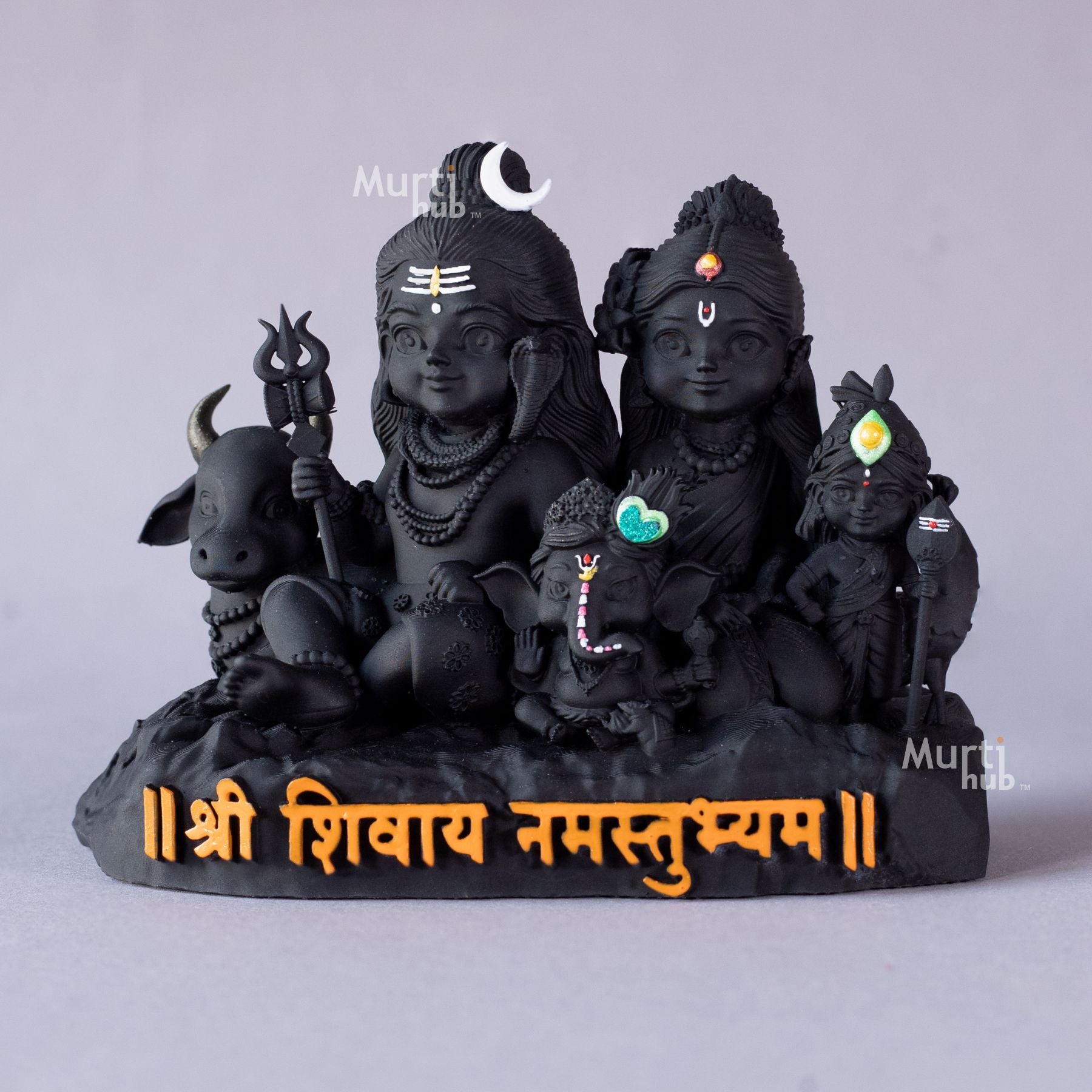Shiv Parivar โ Divine Harmony | Shiva, Parvati, Ganesha, Kartikeya & Nandi | Car Dashboard