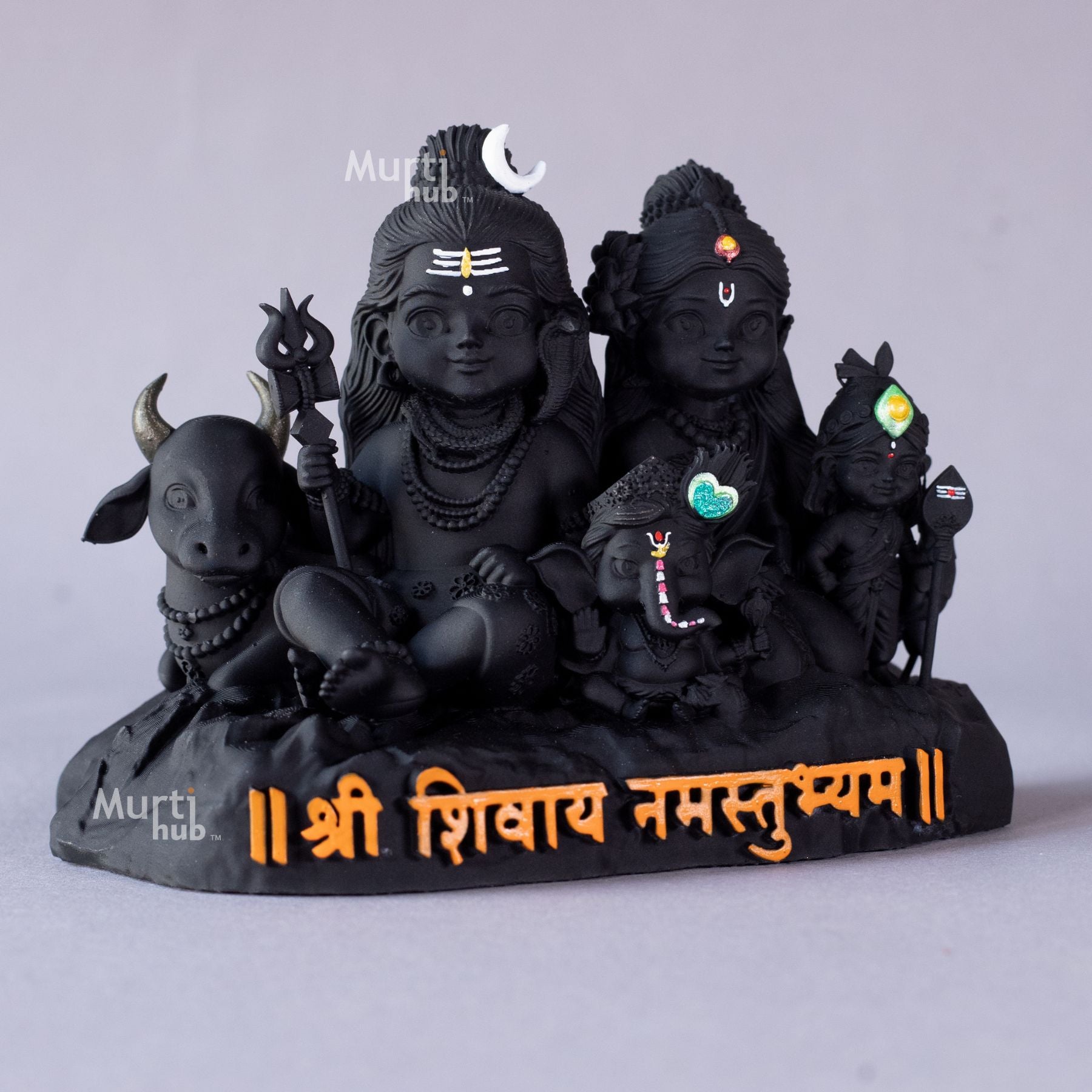 Shiv Parivar โ Divine Harmony | Shiva, Parvati, Ganesha, Kartikeya & Nandi | Car Dashboard