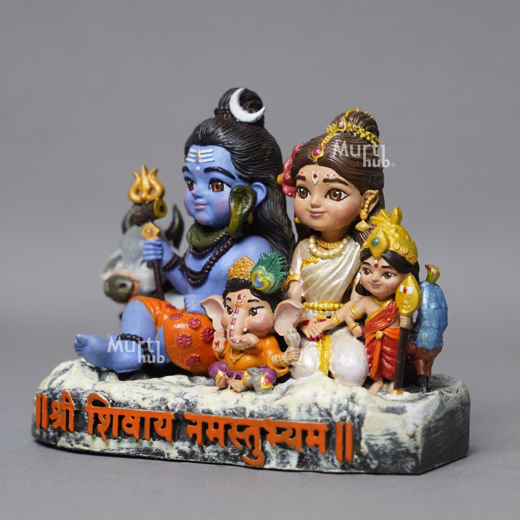 Shiv pariwar – Divine Harmony Hand-Painted