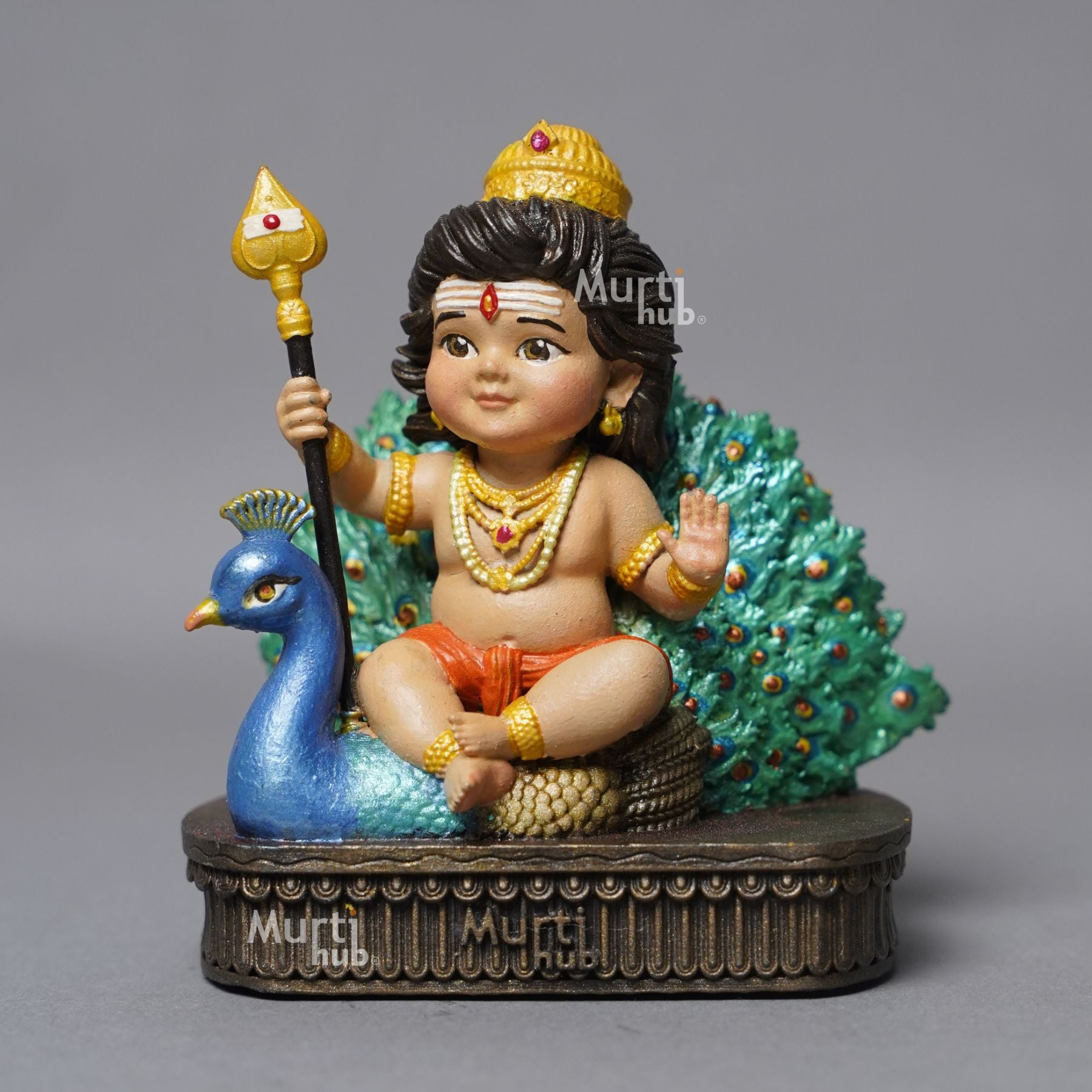 Baal Murugan – The Divine Protector Hand Painted