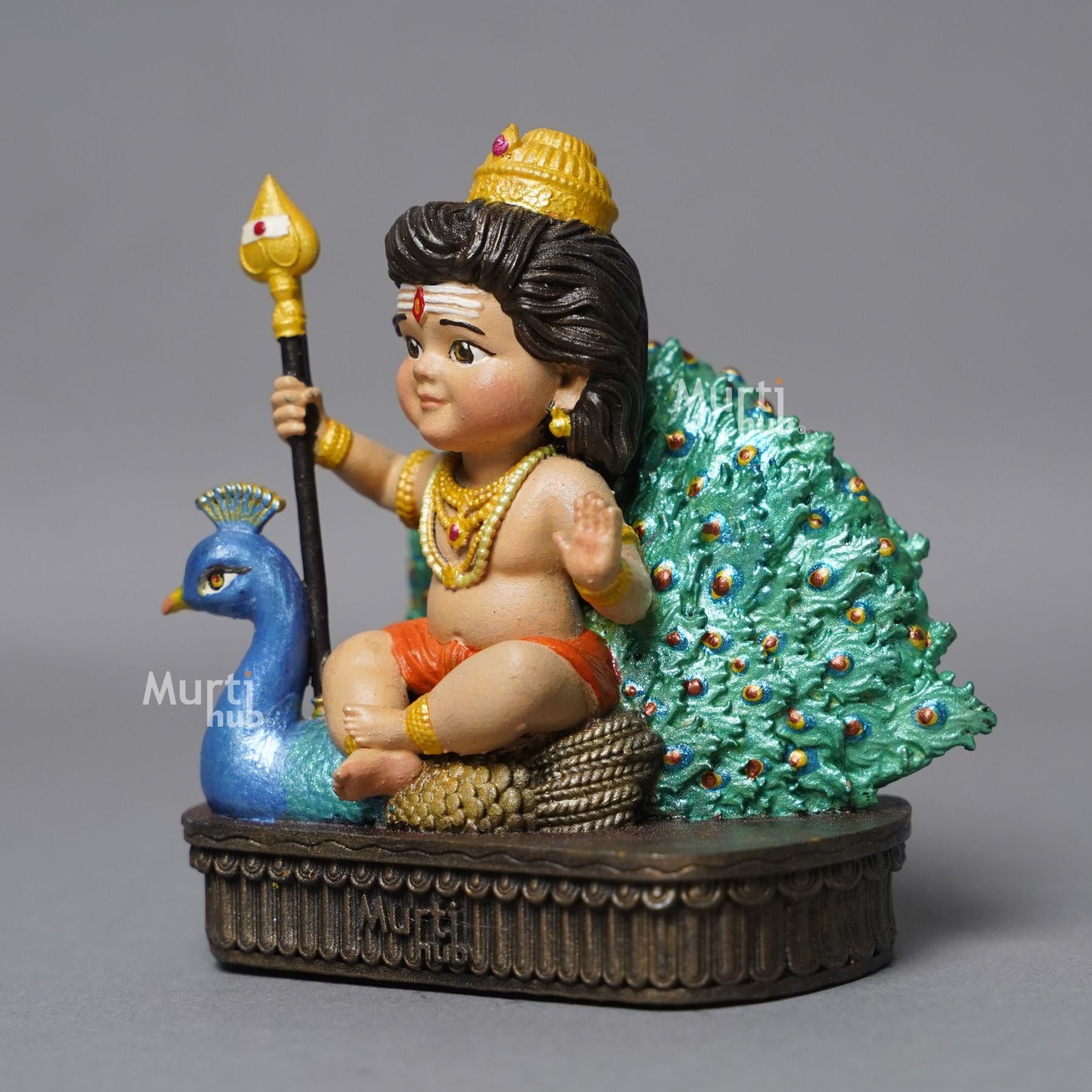Baal Murugan – The Divine Protector Hand Painted