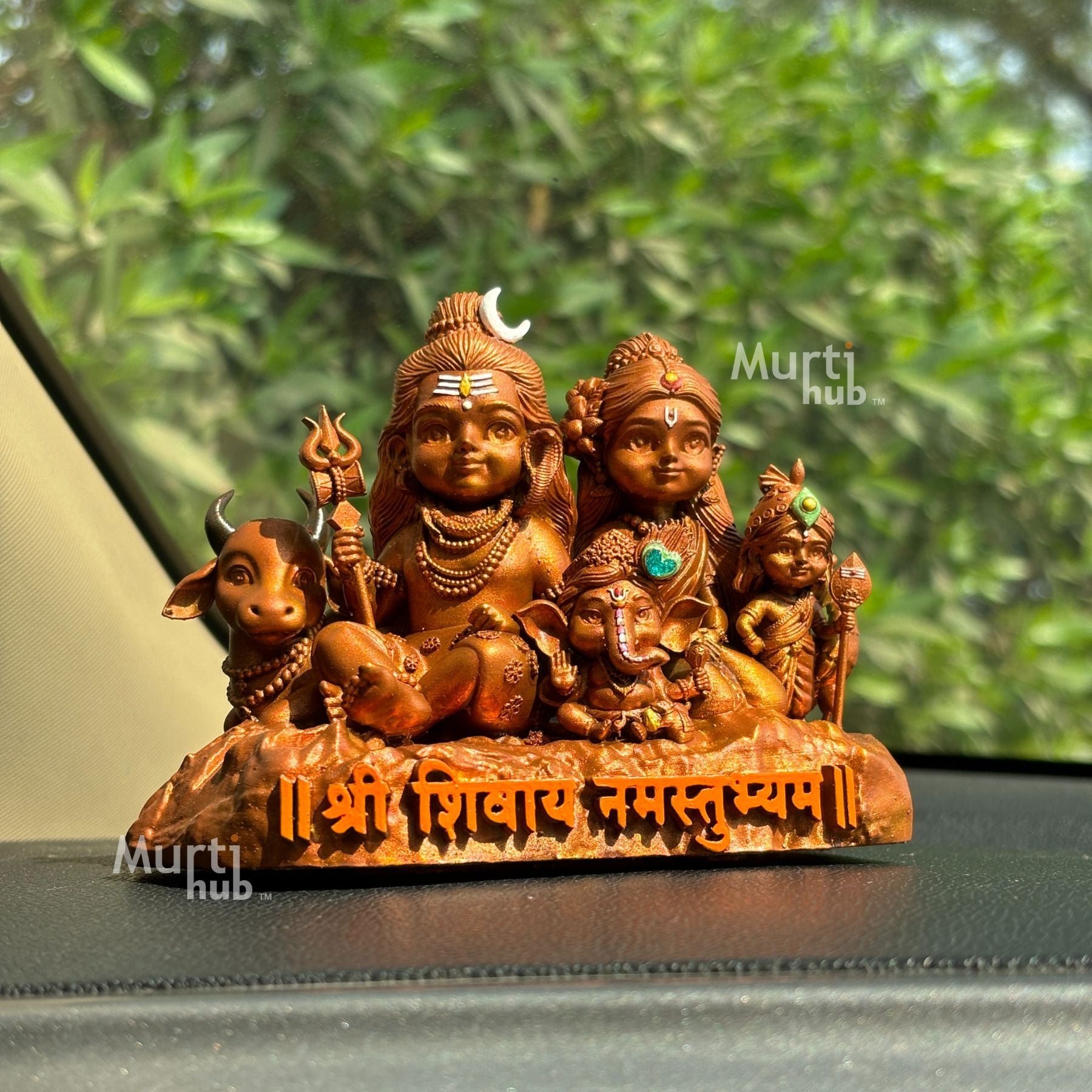 Shiv Parivar โ Divine Harmony | Shiva, Parvati, Ganesha, Kartikeya & Nandi | Car Dashboard
