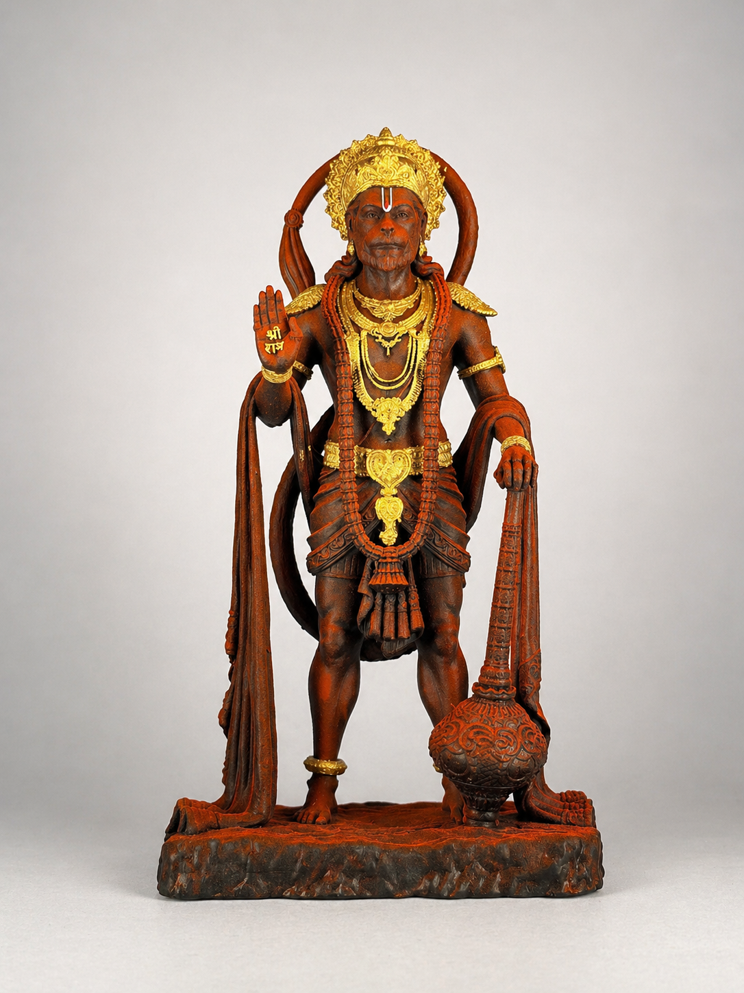 Bajrang Bali Hanuman | Premium Matte Sindoori Idol
