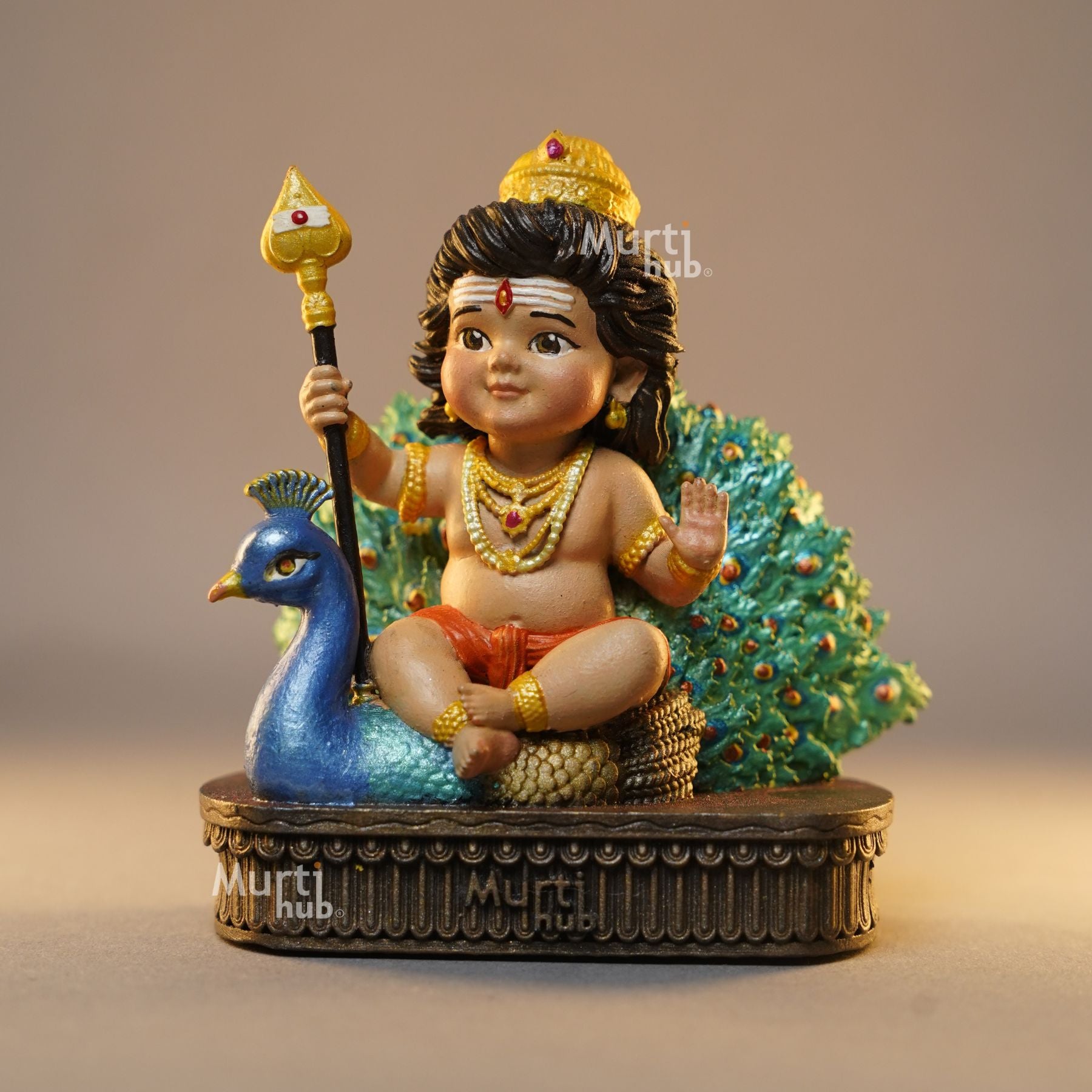 Baal Murugan – The Divine Protector Hand Painted
