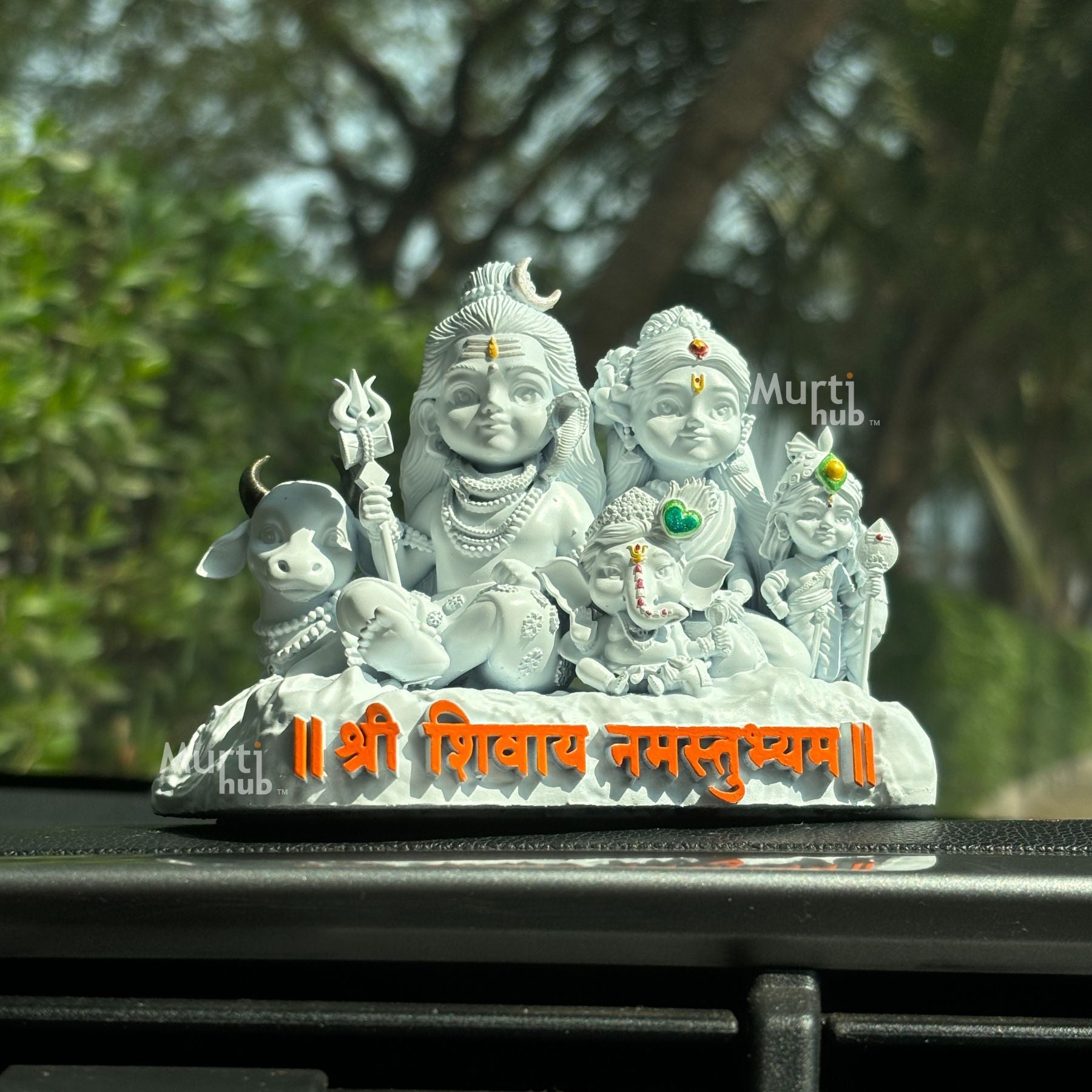 Shiv Parivar โ Divine Harmony | Shiva, Parvati, Ganesha, Kartikeya & Nandi | Car Dashboard
