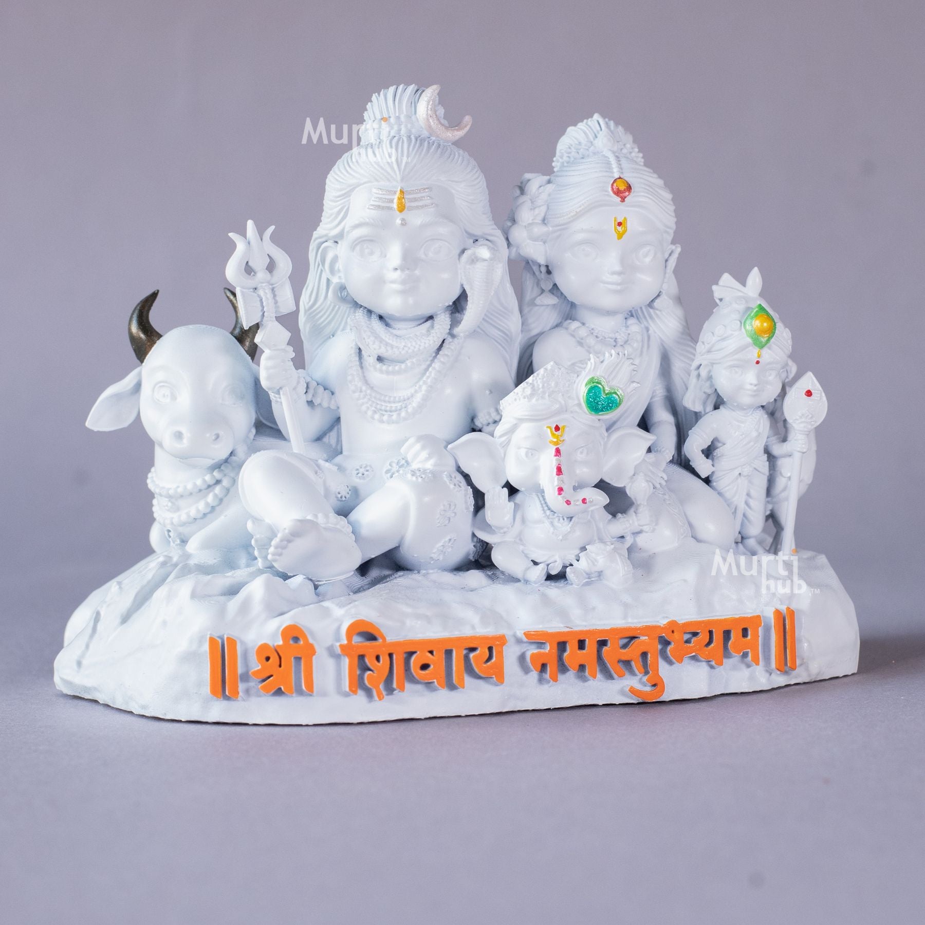 Shiv Parivar โ Divine Harmony | Shiva, Parvati, Ganesha, Kartikeya & Nandi | Car Dashboard