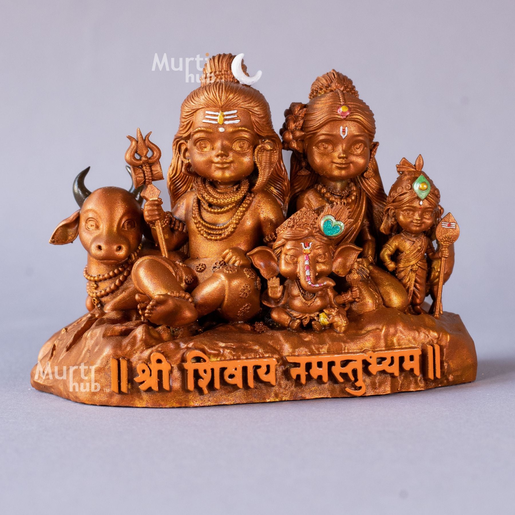 Shiv Parivar โ Divine Harmony | Shiva, Parvati, Ganesha, Kartikeya & Nandi | Car Dashboard