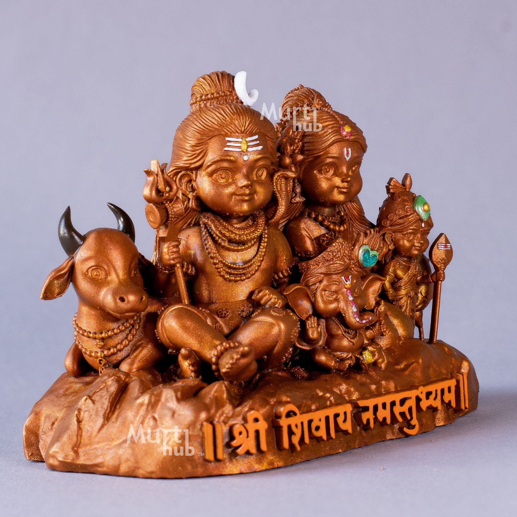 Shiv Parivar โ Divine Harmony | Shiva, Parvati, Ganesha, Kartikeya & Nandi | Car Dashboard