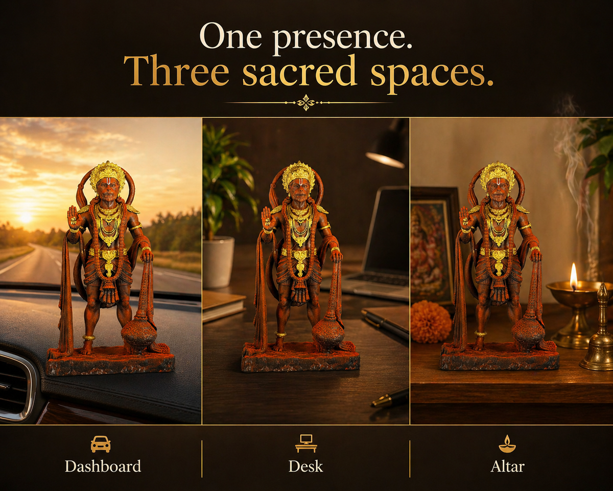 Bajrang Bali Hanuman | Premium Matte Sindoori Idol