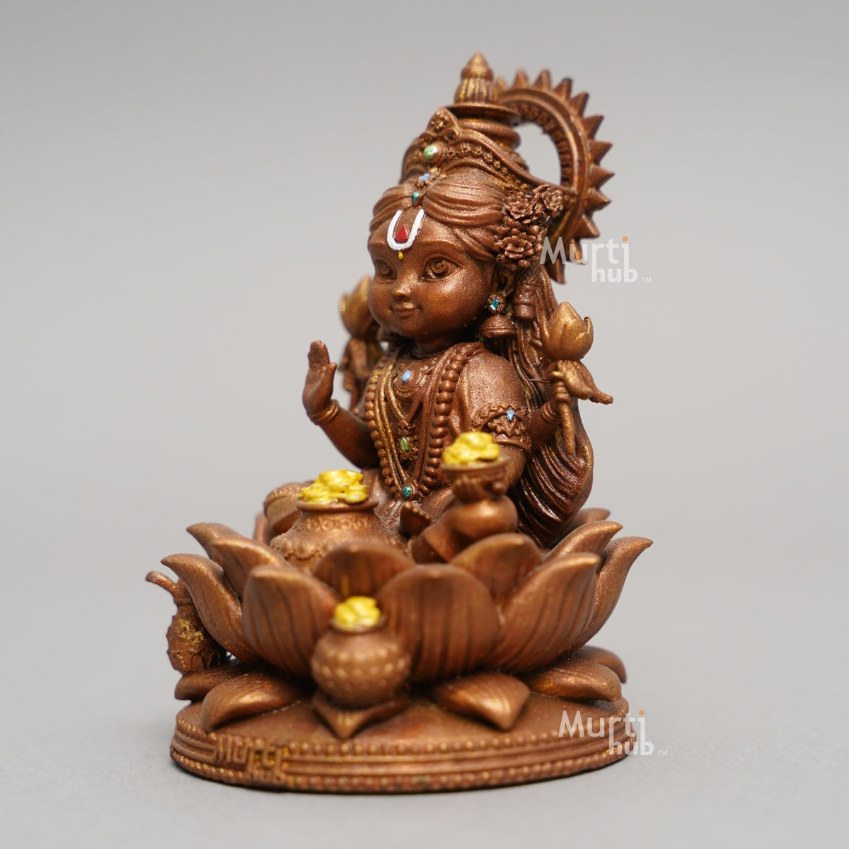 Baal Laxmi – Divine Prosperity Idol in Black for Car & Home