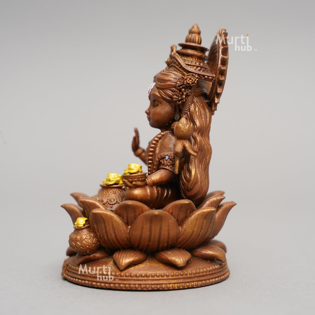 Baal Laxmi – Divine Prosperity Idol in Black for Car & Home