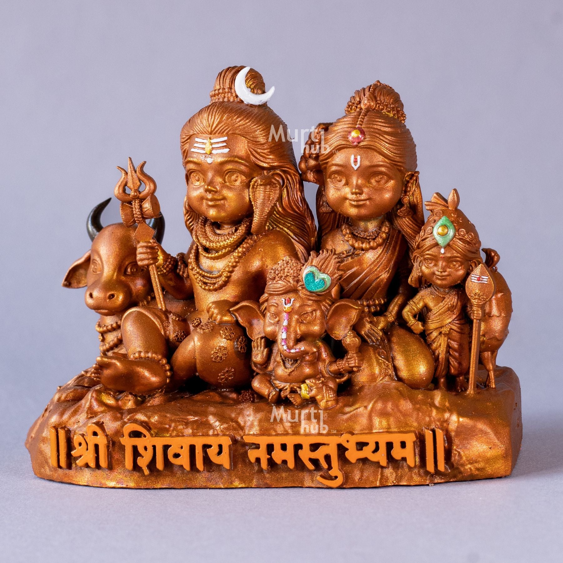 Shiv Parivar โ Divine Harmony | Shiva, Parvati, Ganesha, Kartikeya & Nandi | Car Dashboard