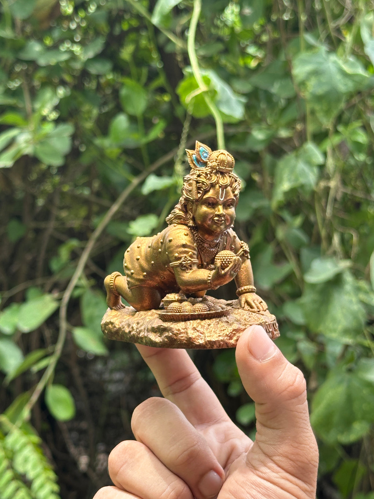 Laddu Gopal Krishna Murti | Bal Gopal Idol for Home Mandir & Car Dashboard
