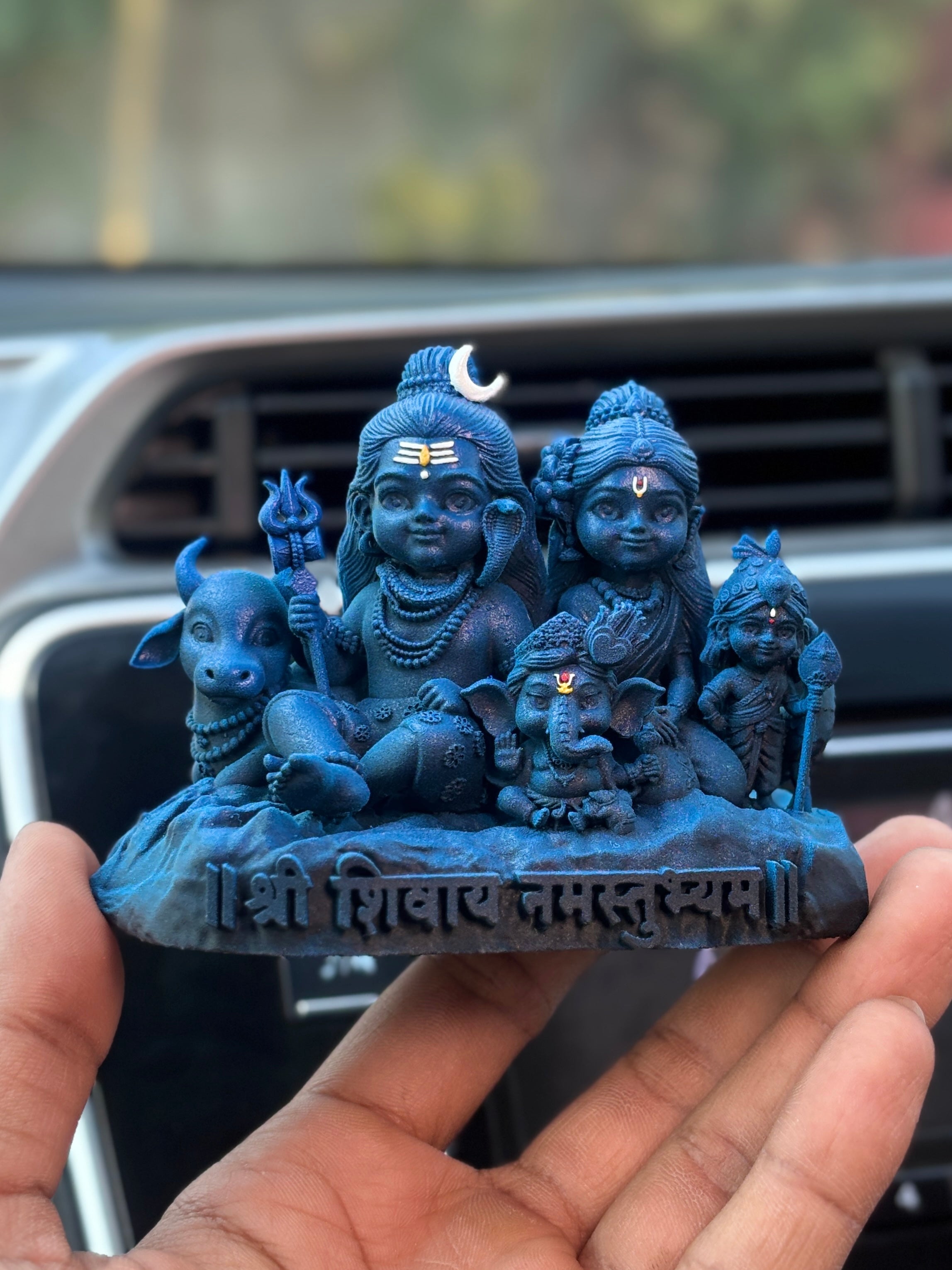 Shiv Parivar โ Divine Harmony | Shiva, Parvati, Ganesha, Kartikeya & Nandi | Car Dashboard