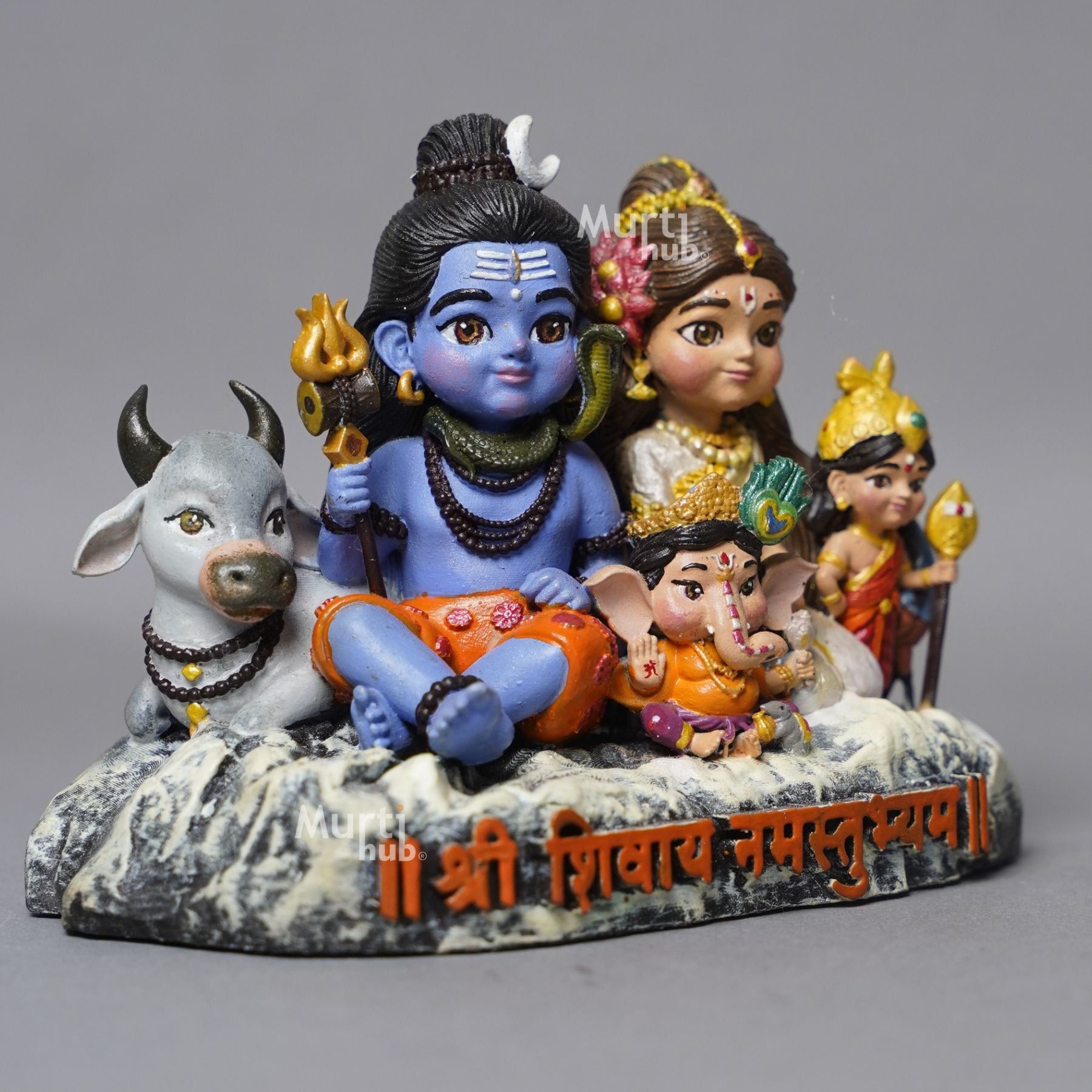 Shiv pariwar – Divine Harmony Hand-Painted