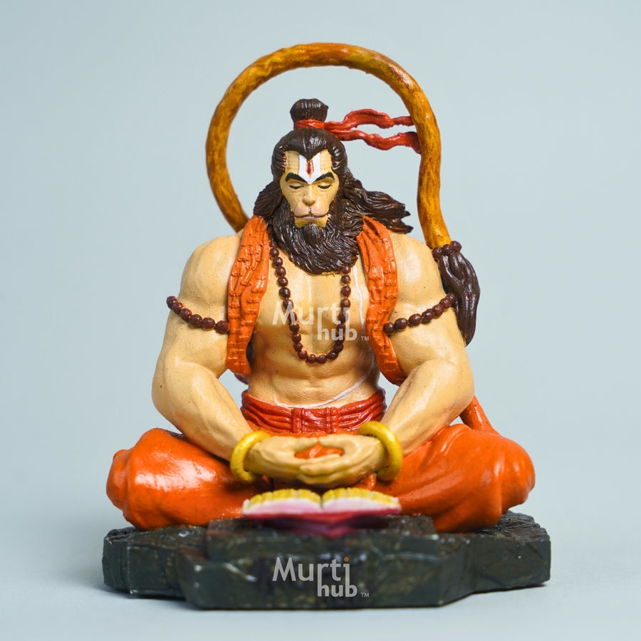 Pavan Sut Hanuman Ji - The Road Guardian | Exclusively Hand-Painted | 9 cm