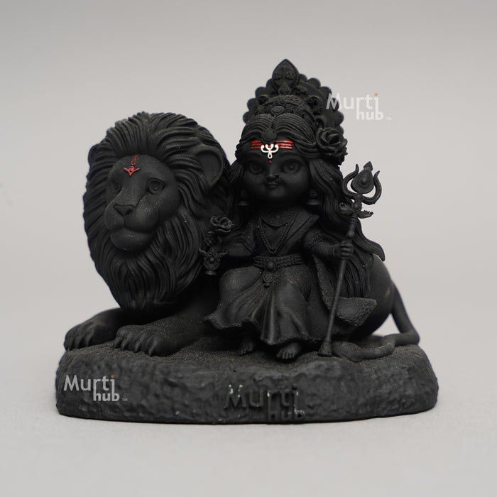 Baal Durga Maa with Lion – Car Dashboard Idol