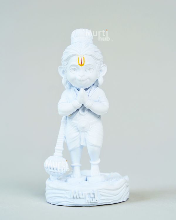 Baal Hanuman Idol– Ram Setu Delight White