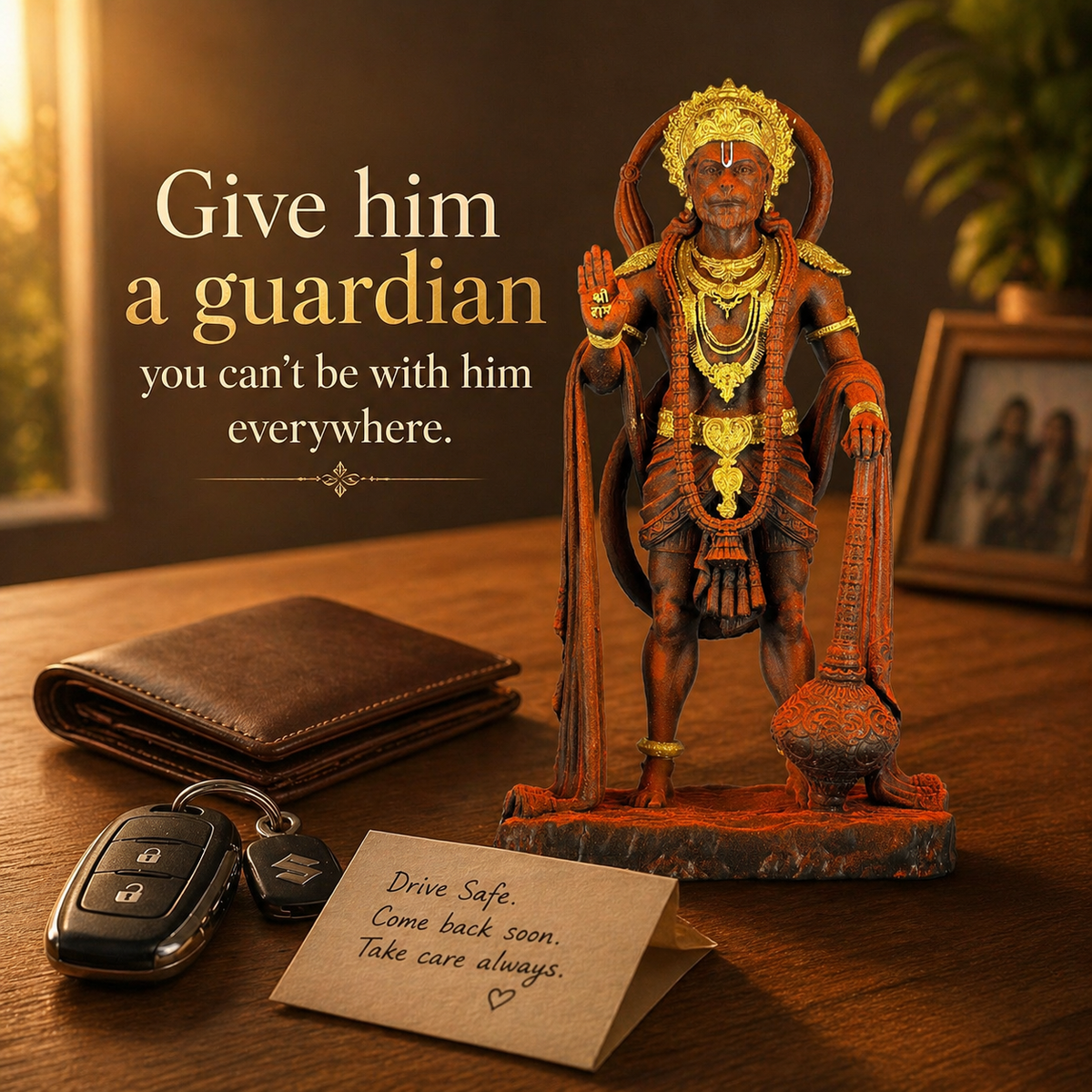 Bajrang Bali Hanuman | Premium Matte Sindoori Idol