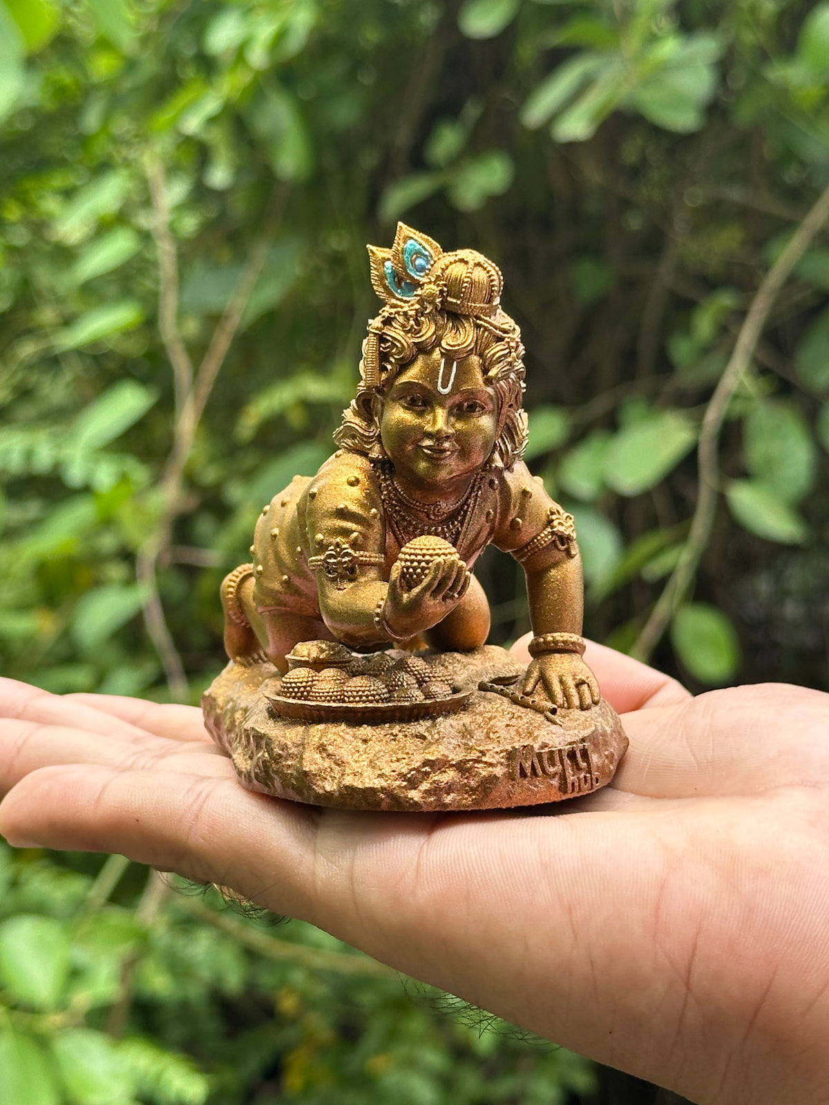 Laddu Gopal Krishna Murti | Bal Gopal Idol for Home Mandir & Car Dashboard